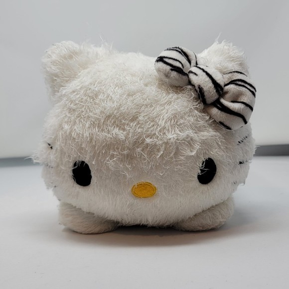 Vintage Hello Kitty Sanrio Pillow Plush Cushion y2k black white - Picture 2 of 11